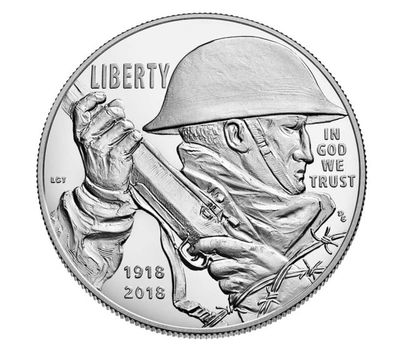 2018 Centennial WW1 Silver Dollar Commemorative Coin