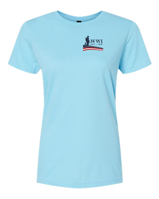 Ladies Tee Shirt - Battlefield Soldier Design