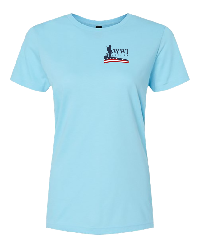 Ladies Tee Shirt - Battlefield Soldier Design