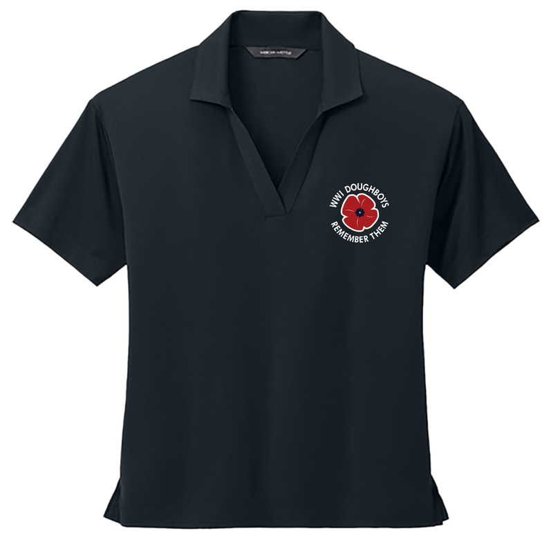 Ladies Polo Shirt - Poppy Design