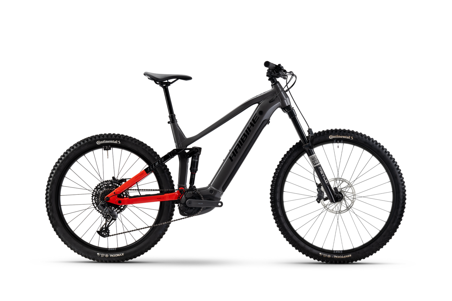 Haibike ALLMTN 4 Full Sus Mountain E-Bike 2026 - Red/Black