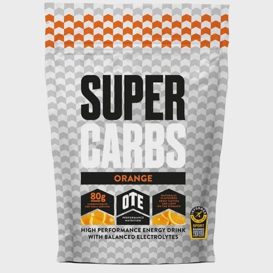 OTE Super Carbs Energy Drink Bulk Bag 850g - Orange - BBE February 2026