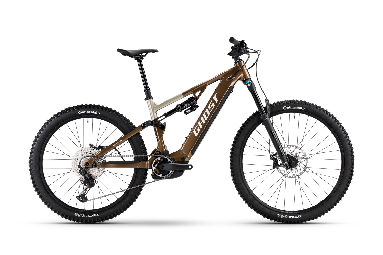 Ghost E-Asx Advanced E-Mountain Bike 2026 - Uni Brown Bear/Stone