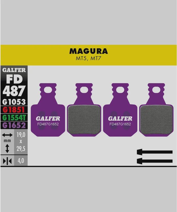 Galfer E-Bike Purple Disc Brake Pad - G1652