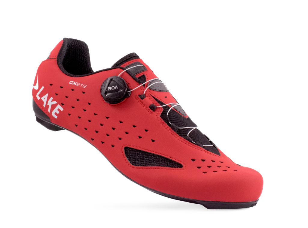 Lake CX219 Road Shoe - Red/White