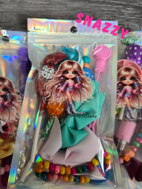 Pop Star Glow Party Bag for Girls β Filled Party Favour with Neon Hair Bow, Glow Toy & Sweet Treats | Music Birthday Bag | Kids Dance Party Pop Star Glow Party Bag for Girls β Filled Party Favour with Neon Hair Bow, Glow Toy & Sweet Treats | Music Birthday Bag | Kids Dance Party