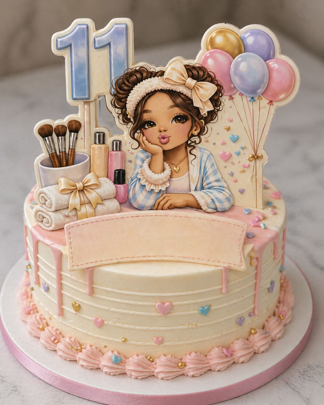 🎉Pamper Party  Themed Cake & Party Toppers