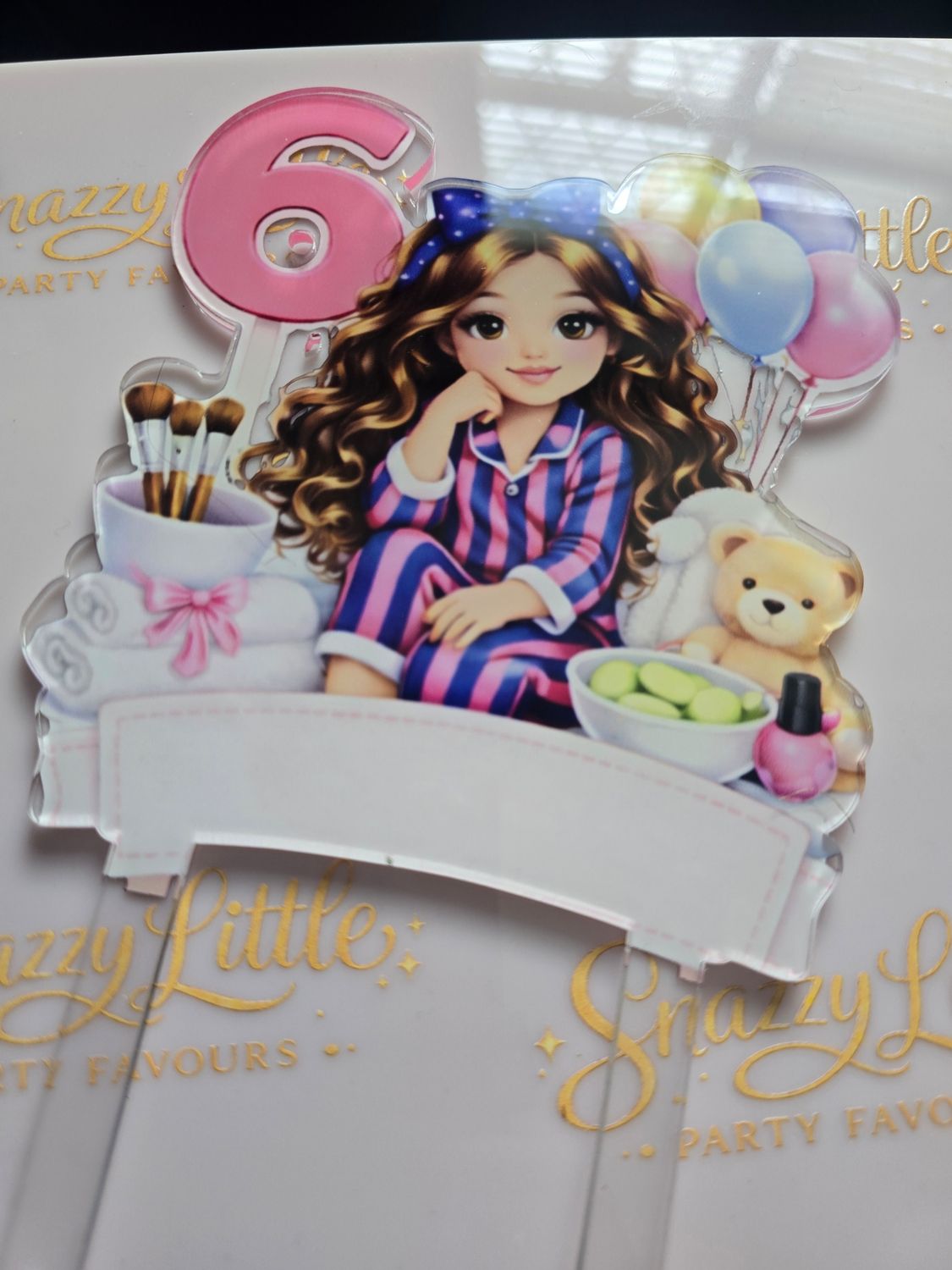 Pamper girl Topper | Birthday Cake Decor UK