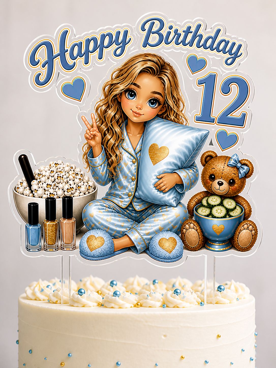 Pamper Party Cake Topper | Birthday Cake Decor UK Pamper Party Cake Topper | Birthday Cake Decor UK