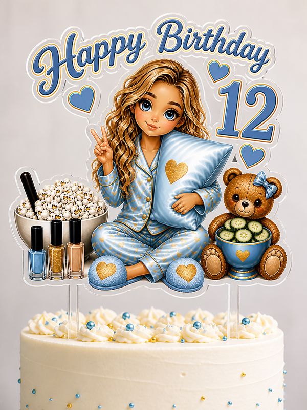Pamper Party Cake Topper | Birthday Cake Decor UK Pamper Party Cake Topper | Birthday Cake Decor UK