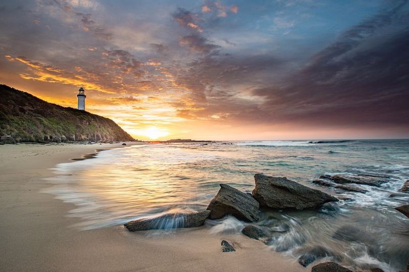 Norah Head Lighthouse - Landscape 60x40cm On Canvas