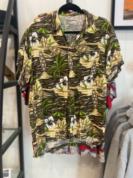Vintage Hawaiian Shirt Front View