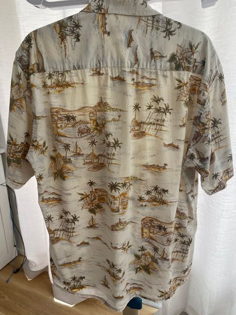 Pierre Cardin Vintage Hawaiian Shirt Size M Front View
