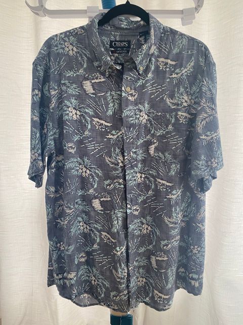 Chaps Vintage Hawaiian Shirt Front View
