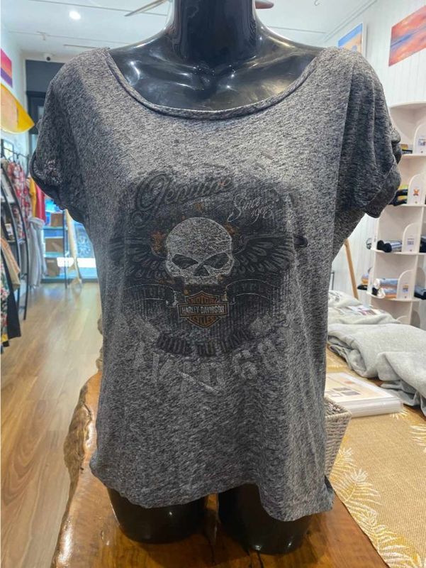 Ride To Live Harley Davidson Shirt Front View