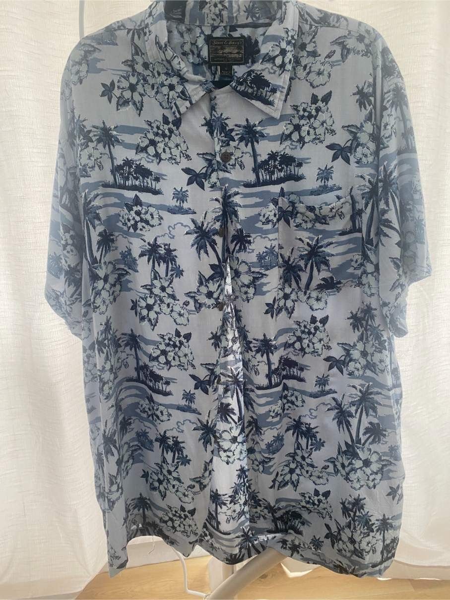Vintage Hawaiian Shirt By Steve & Barry's Front View