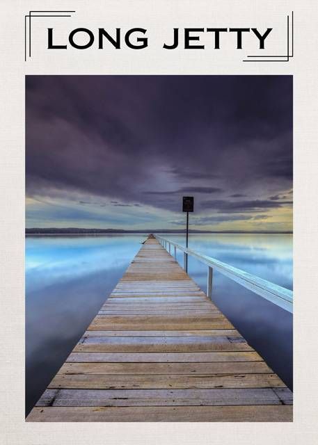 Long Jetty Tea Towel