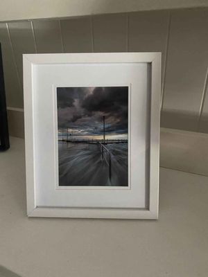 8 x 10 Framed And Matted Photo Mona Vale Pool - Overflowing
