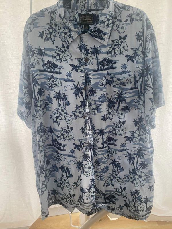 Vintage Hawaiian Shirt By Steve & Barry's Front View