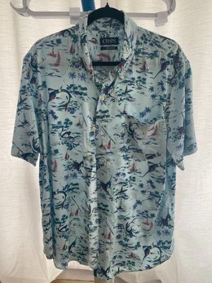 Marlin Vintage Hawaiian Shirt Front View
