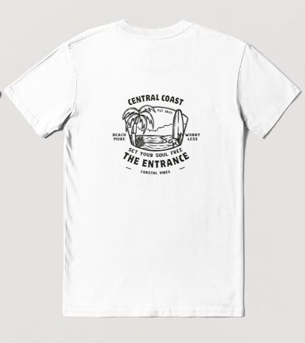 Beach More Worry Less Black