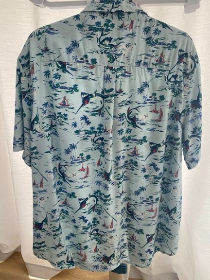 Marlin Vintage Hawaiian Shirt Front View