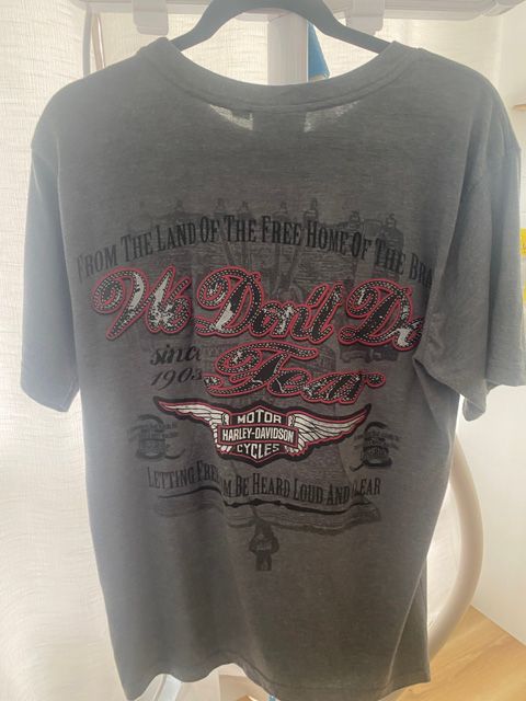 Gray Vintage Harley Davidson Shirt - 