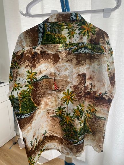 Romani Vintage Hawaiian Shirt Front View