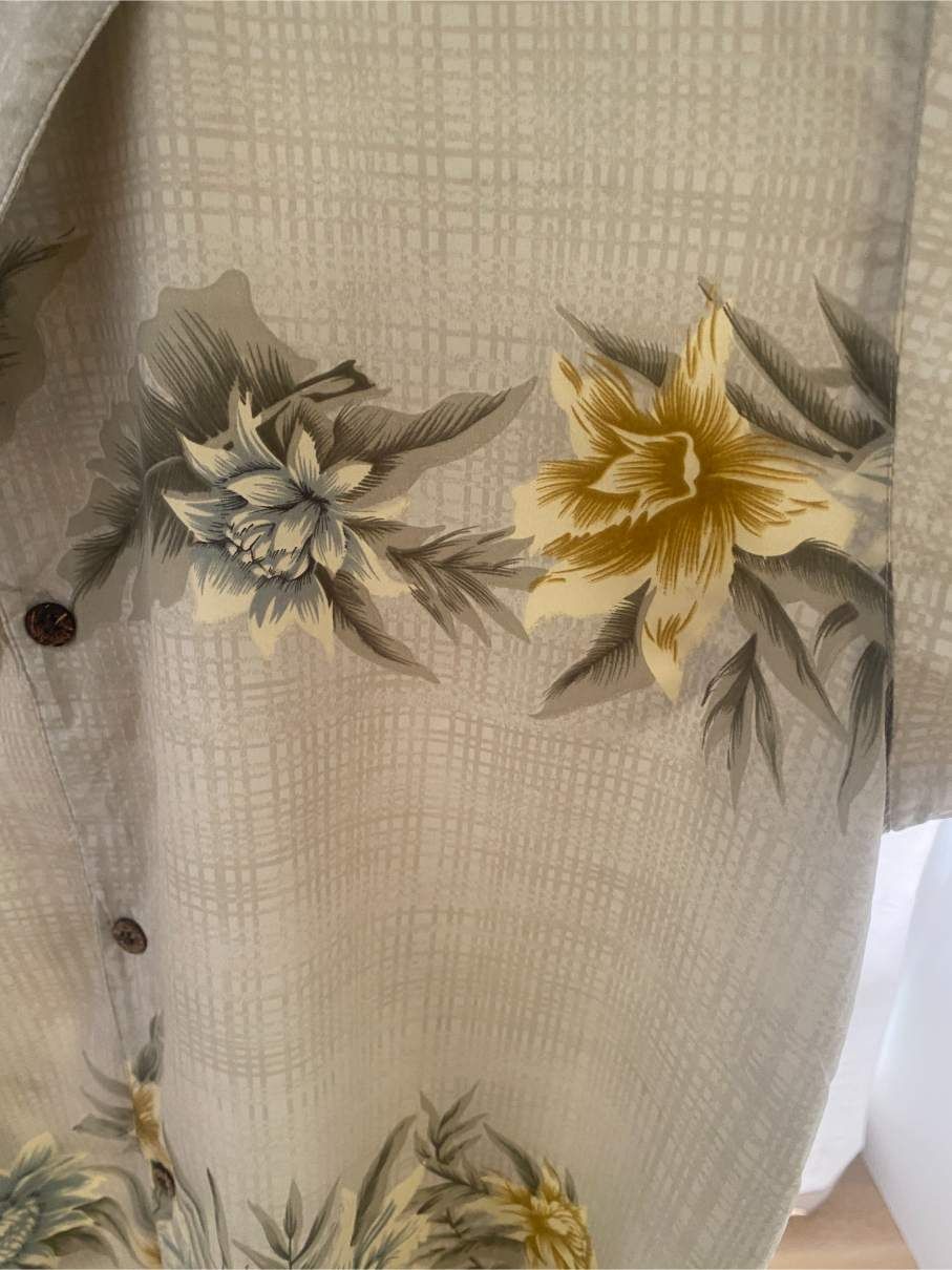 Vintage Hawaiian Shirt By Bill Blass Front View