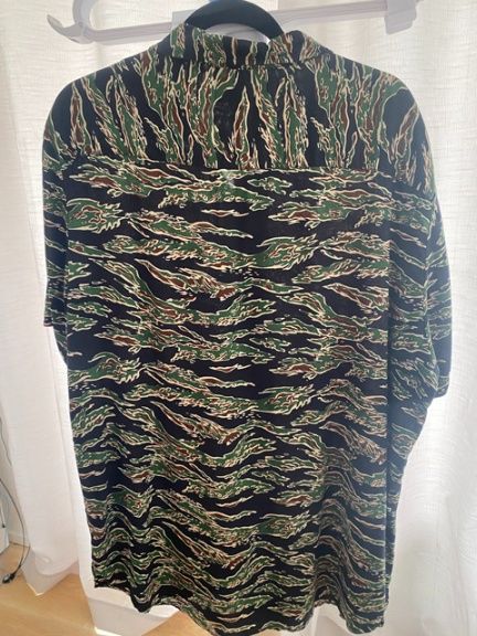 Black Vintage Hawaiian Shirt By Zipcode Front View