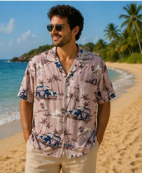 Milano Bay Vintage Hawaiian Shirt (L) Milano Bay Vintage Hawaiian Shirt (L)