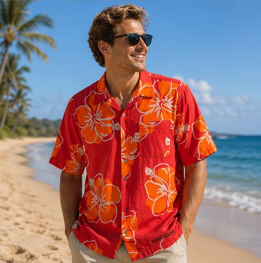 Nautica Vintage Hawaiian Shirt (L) Nautica Vintage Hawaiian Shirt (L)