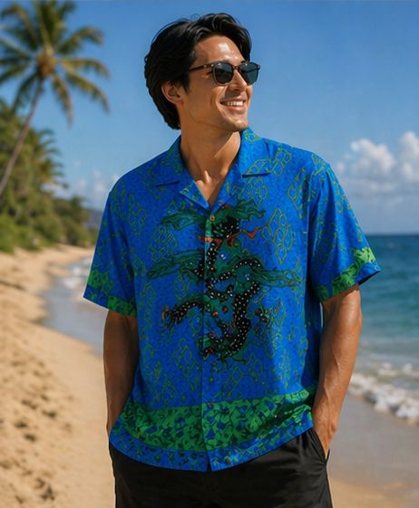 City Streets Vintage Hawaiian Shirt (L) City Streets Vintage Hawaiian Shirt (L)