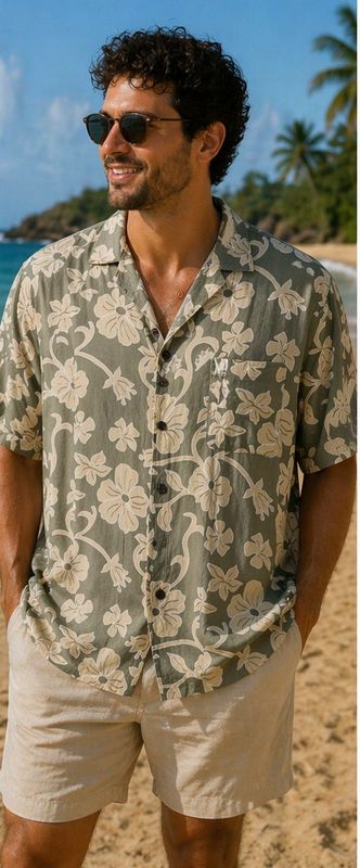 Hanna Bay Vintage Hawaiian Shirt (L) Hanna Bay Vintage Hawaiian Shirt (L)