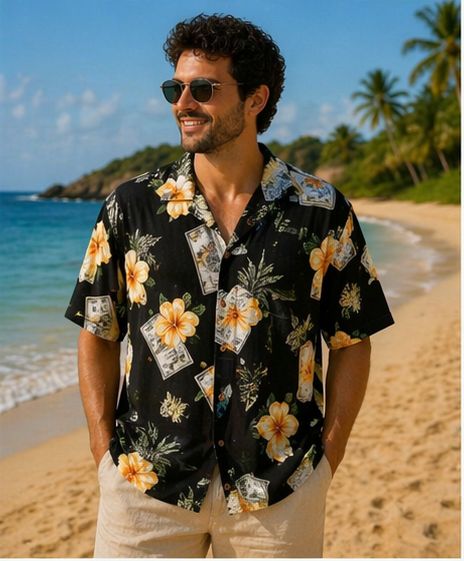 Jamaica Jaxx Vintage Hawaiian Shirt (M) Jamaica Jaxx Vintage Hawaiian Shirt (M)