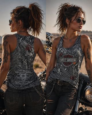 Vintage Harley Singlet Grey Swirls (XL) Vintage Harley Singlet Grey Swirls (XL)