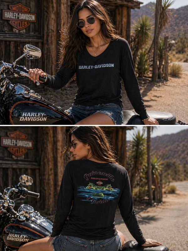 Harley Davidson Black Longsleeve Gainsville Florida (XL) Harley Davidson Black Longsleeve Gainsville Florida (XL)