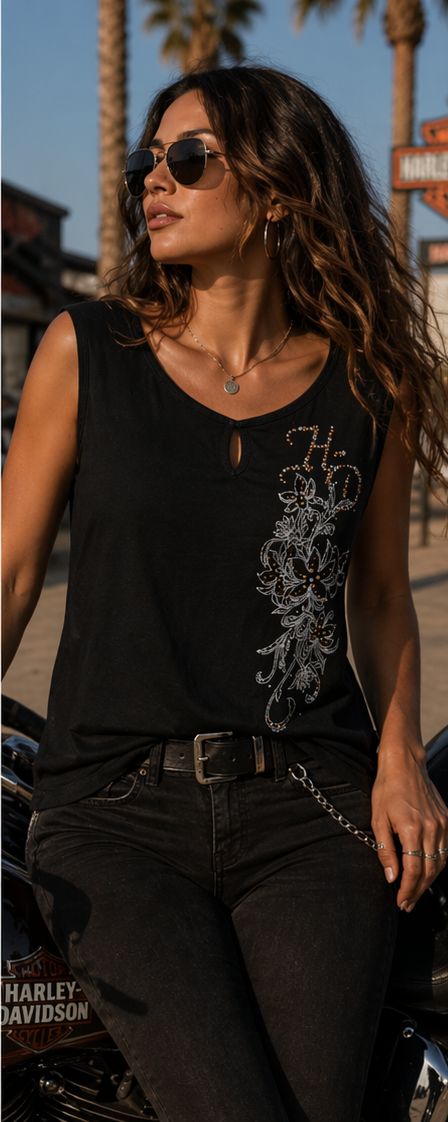Harley Davidson Ladies T-Shirt 20th Anniversary Memphis (XL)