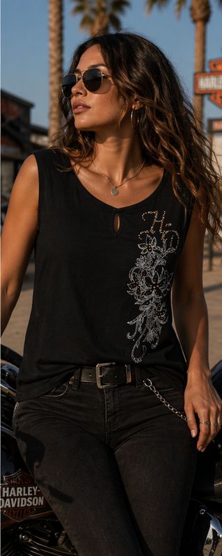 Harley Davidson Ladies T-Shirt 20th Anniversary Memphis (XL) Harley Davidson Ladies T-Shirt 20th Anniversary Memphis (XL)