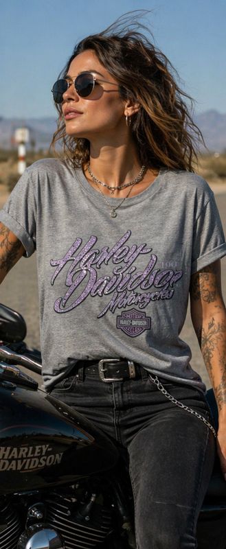Harley Davidson Light Grey T-Shirt El Paso (M) Harley Davidson Light Grey T-Shirt El Paso (M)