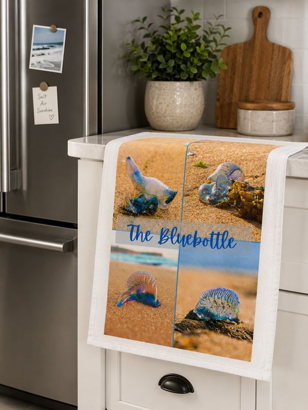 Blue Bottles Tea Towel