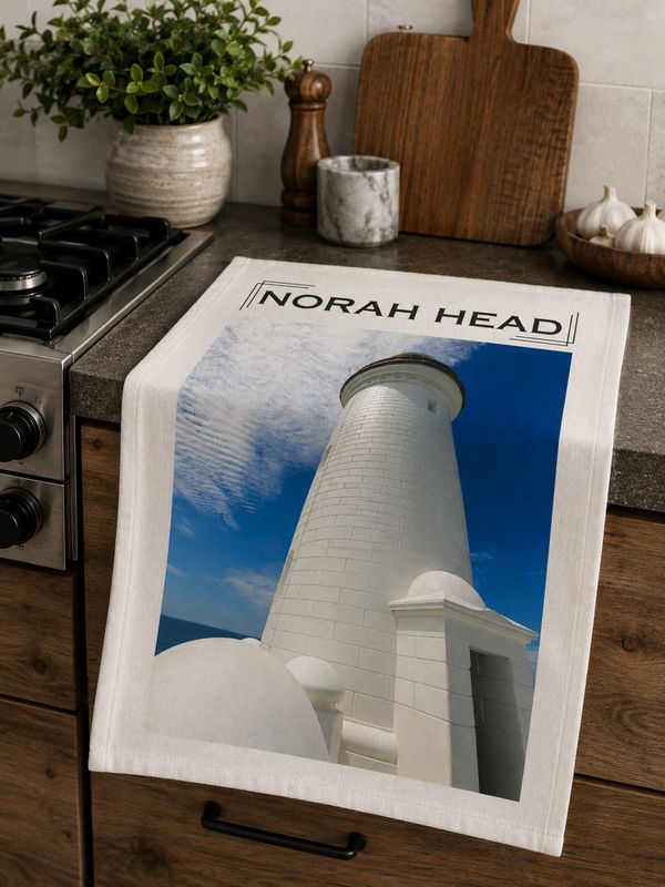 Norah Head Lighthouse Tea Towel