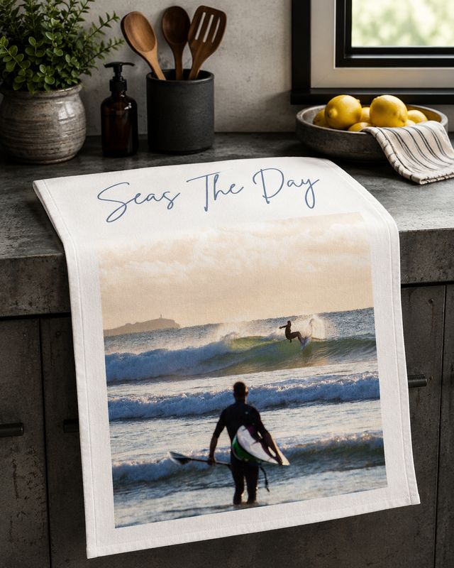 Sea's The Day Tea Towel