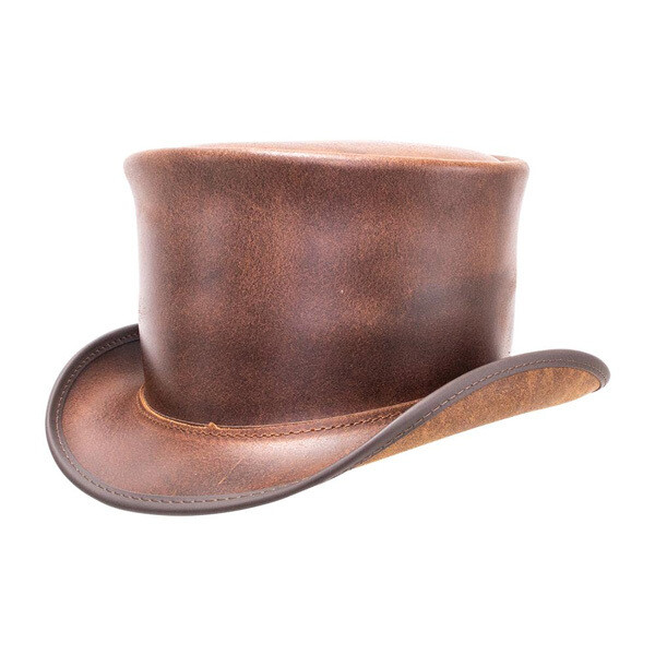 Leather Top Hat