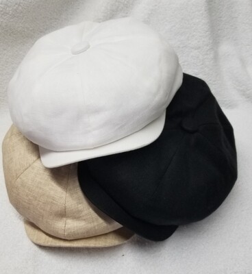 Linen Gatsby Cap