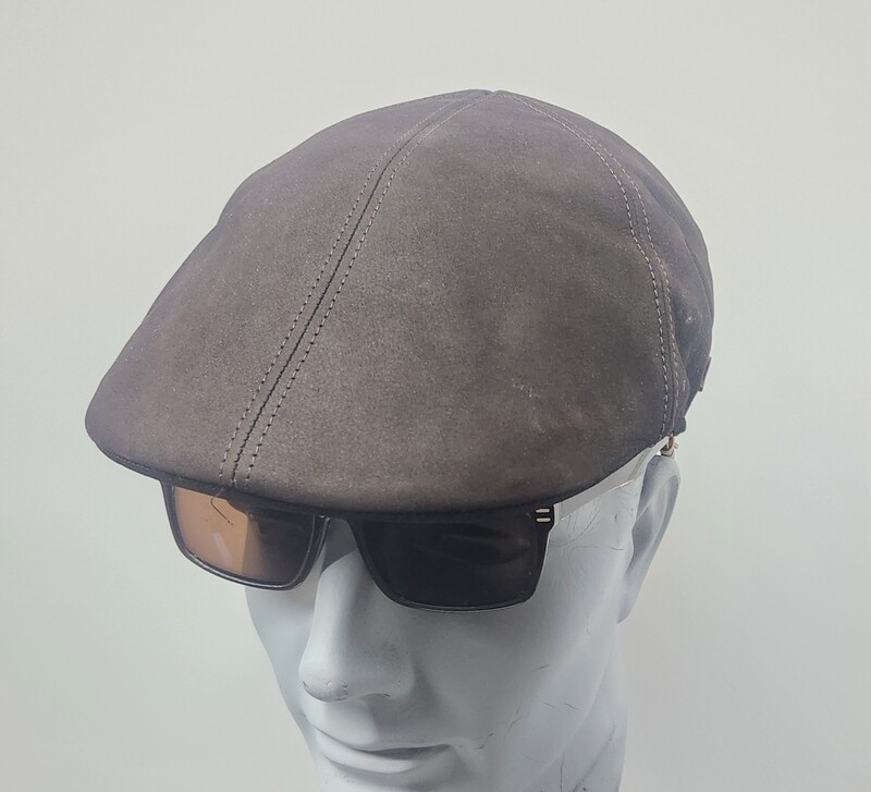 Kent Italian Waxed Leather Golf Cap