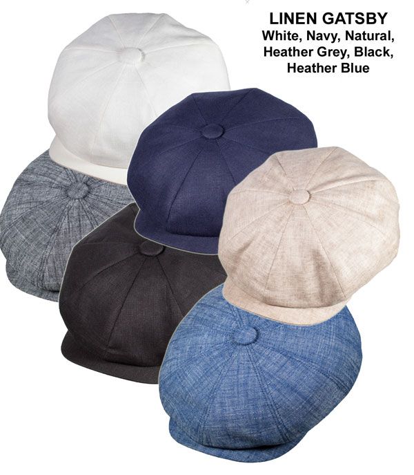 Linen Gatsby Cap