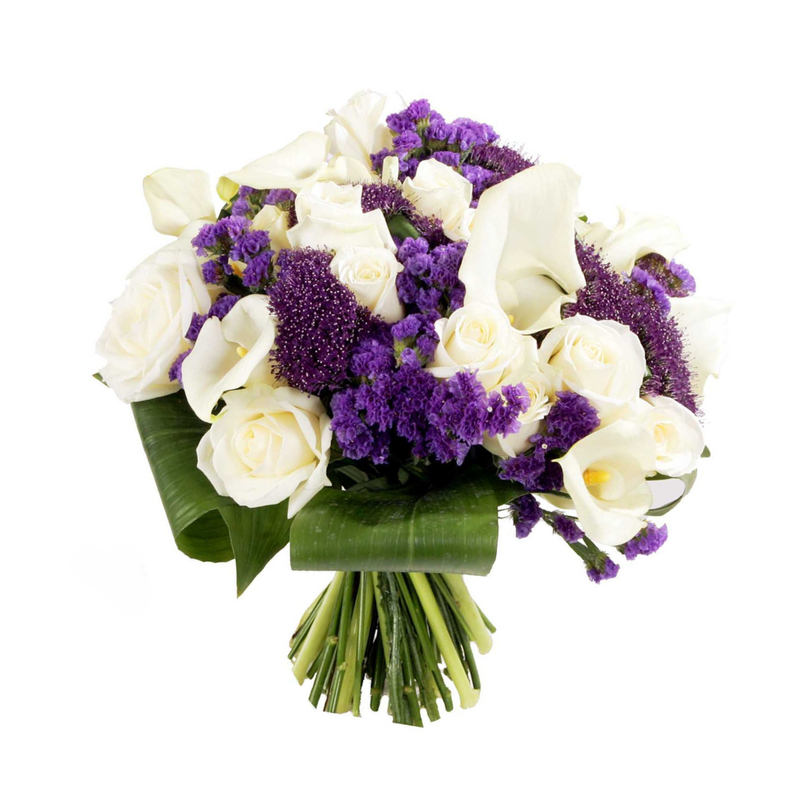 Bouquet exotique bleu