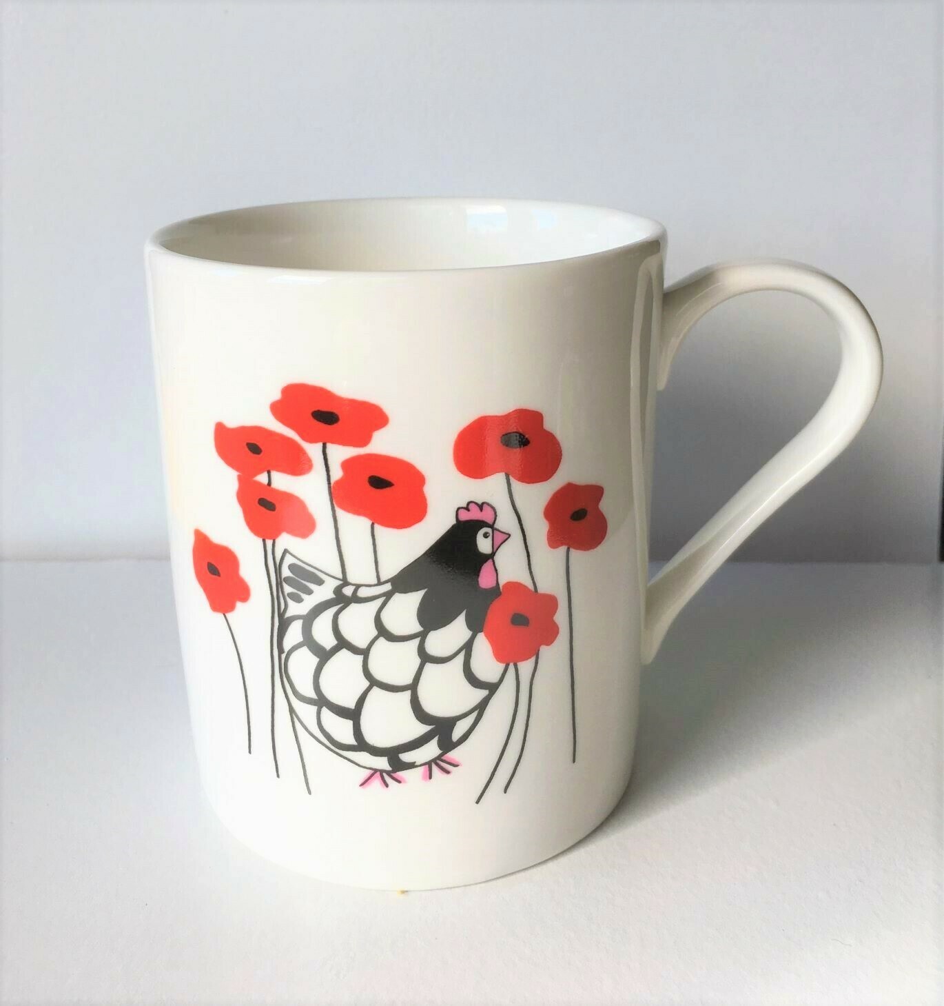 Hen and Poppy Mug