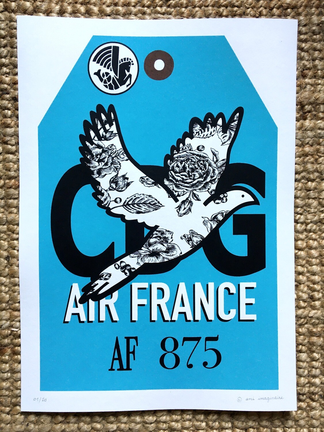 ELSEWHERE - CDG - Sérigraphie numérotée